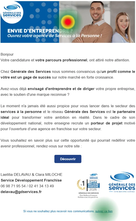 Heatmap mail sarbacane