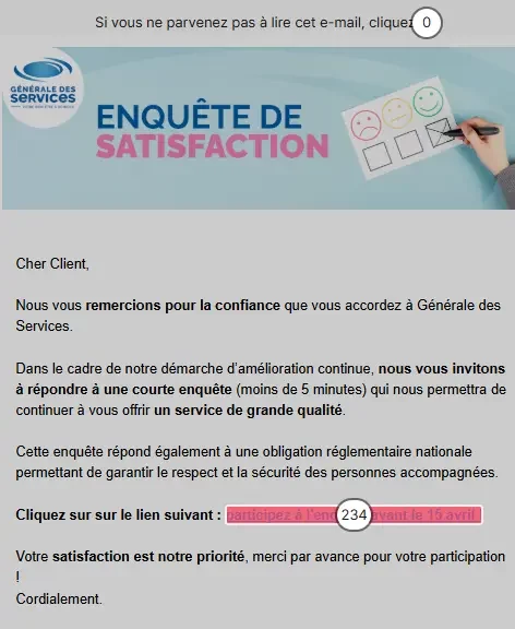 Heatmap email campagne 1